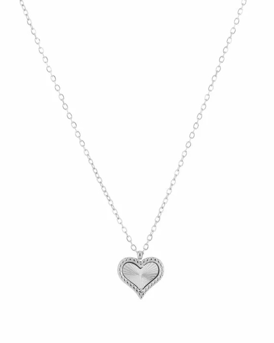 KETTING HARTJE SPECIAAL ZILVER