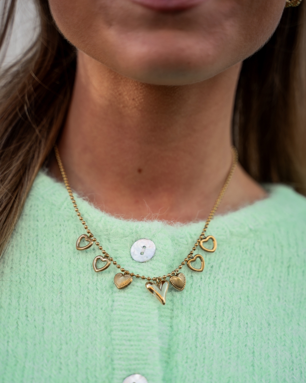 KETTING HARTJES GOUD