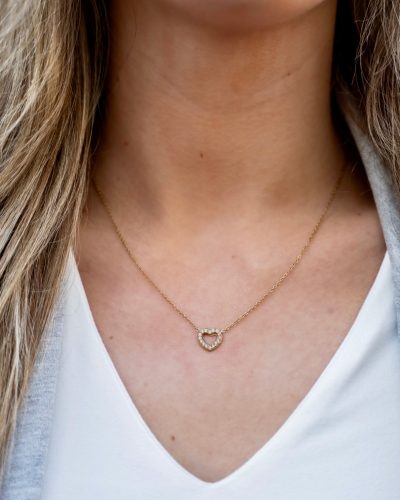 Gossip JE14440 KETTING HARTJE EN STEENTJES