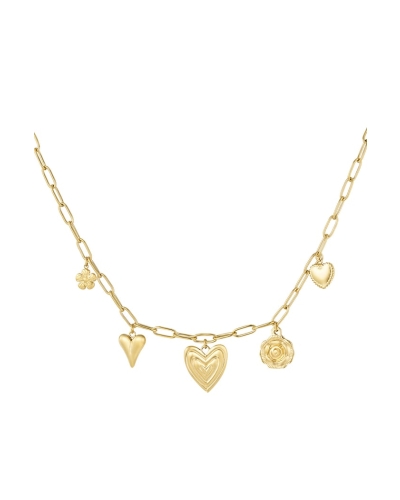 Gossip KETTING HARTJES BEDELS GOUD