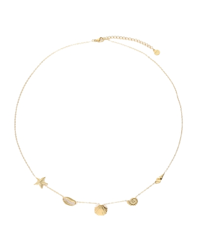 My Jewellery NECKLACE SHELLS HORIZONTAL GOUD