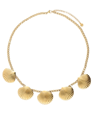 My Jewellery NECKLACE 5 SHELLS GOUD
