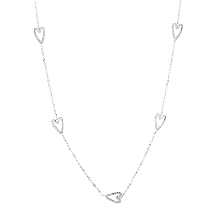 HARTJES KETTING ZILVER 