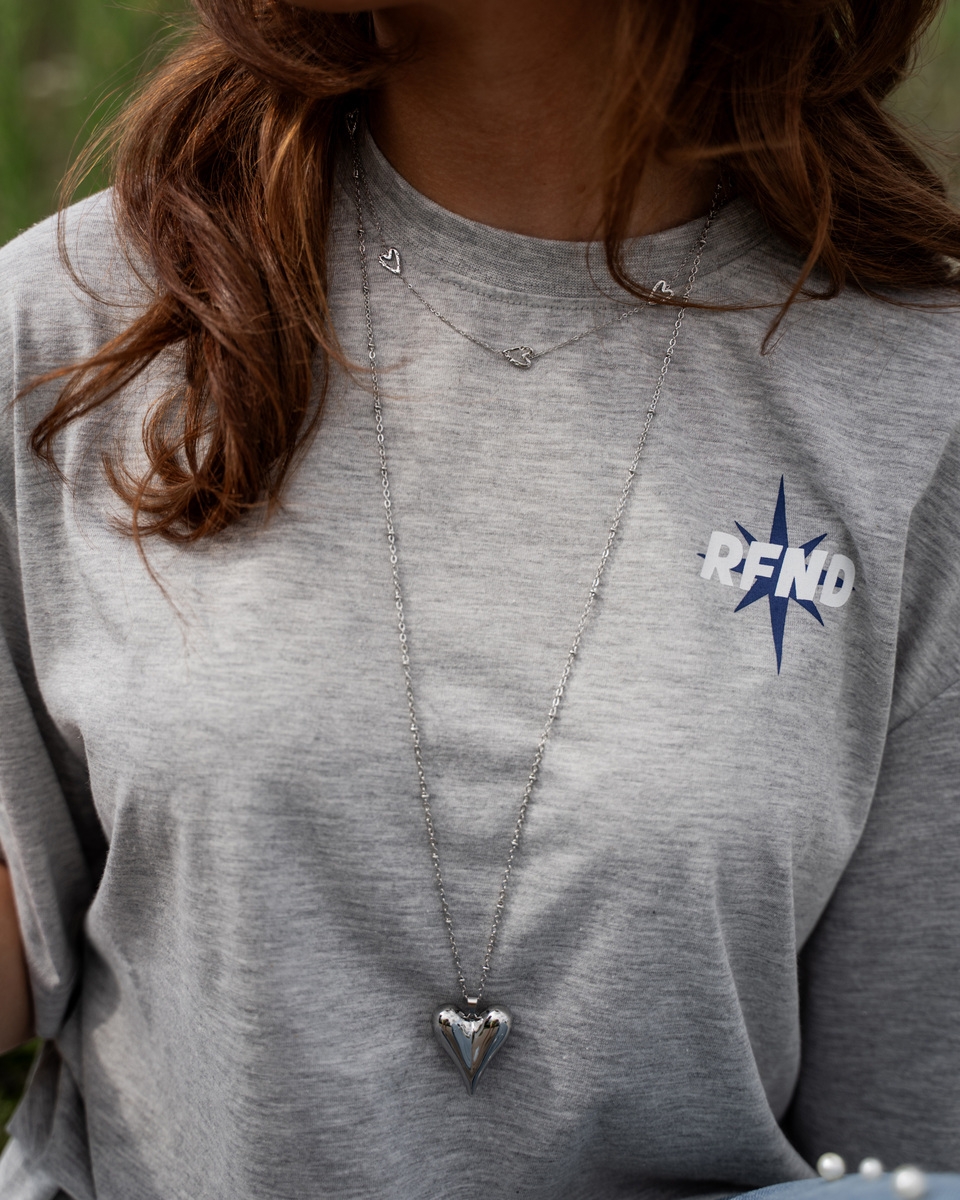 HARTJES KETTING ZILVER 