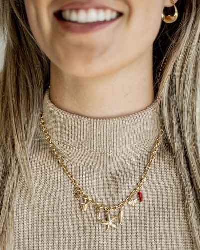 Gossip BEDELKETTING SEAWORLD GOUD