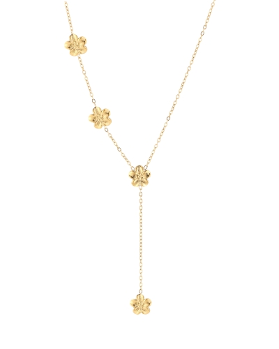 Gossip Y KETTING MET BLOEMEN GOUD
