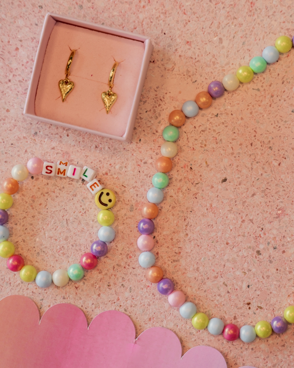 MEISJES KETTING MET GROVE KRALEN MULTI