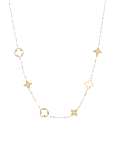 Gossip KETTING OPEN KLAVERS GOUD