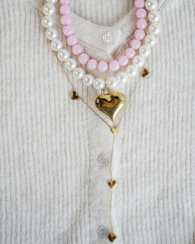 Gossip JE18408 LANGE V-KETTING MET HARTJES