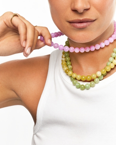 My Jewellery KETTING MET KRALEN LICHT ROZE