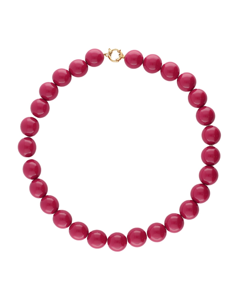 STATEMENT KETTING MET KRALEN DONKER ROZE