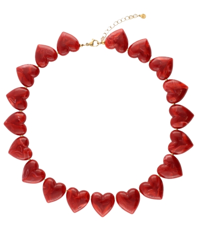 My Jewellery Necklace resin heart red MJ14378