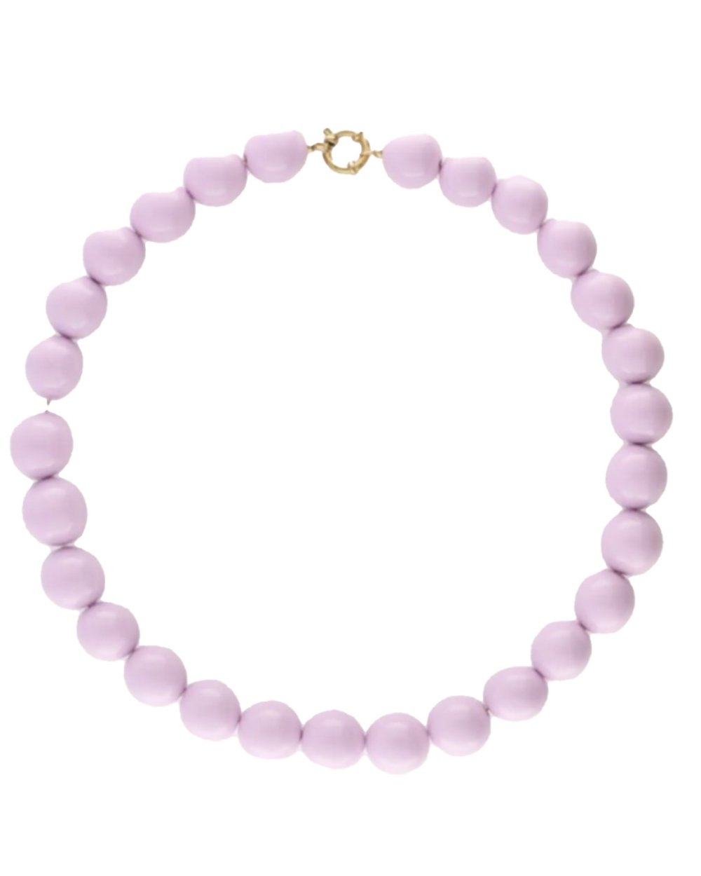 KETTING MET GROVE KRALEN LILA