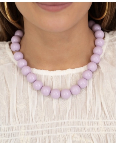 My Jewellery Necklace beads big lilac MJ13954
