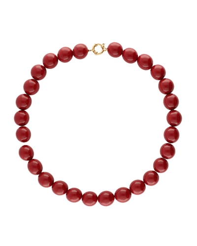 My Jewellery KETTING MET GROVE KRALEN BURGUNDY