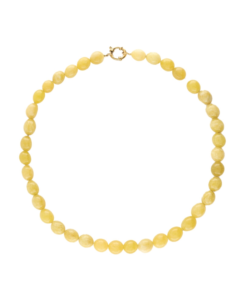 KETTING MET KRALEN GEEL