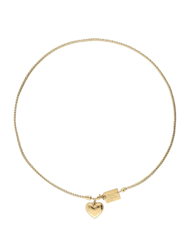 BOLD KETTING MET HARTVORMIGE BEDEL