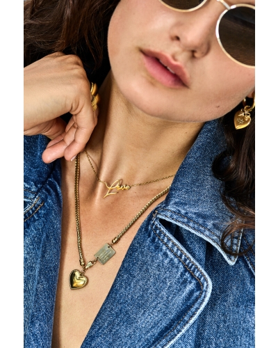 My Jewellery BOLD KETTING MET HARTVORMIGE BEDEL