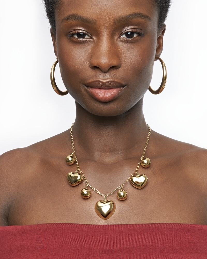 BOLD KETTING HARTJES EN BOLLETJES