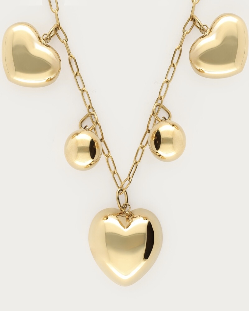 BOLD KETTING HARTJES EN BOLLETJES