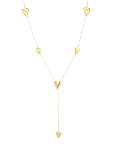 LANGE V-KETTING HARTJES GOUD