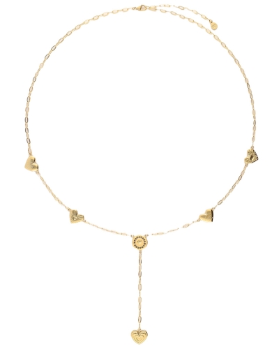 ICONIC LANGE KETTING MET CANDY HARTJES GOUD