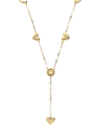 ICONIC LANGE KETTING MET CANDY HARTJES GOUD