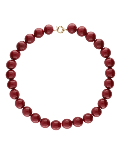 STATEMENT KETTING MET KRALEN BURGUNDY