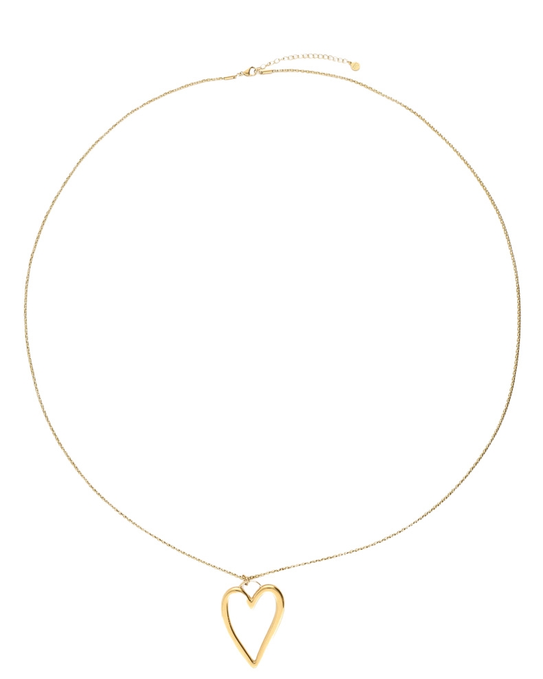 LANGE KETTING MET OPEN HART 