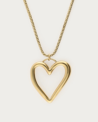 LANGE KETTING MET OPEN HART 