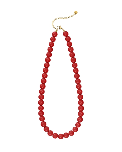 KETTING MET KRALEN ROOD