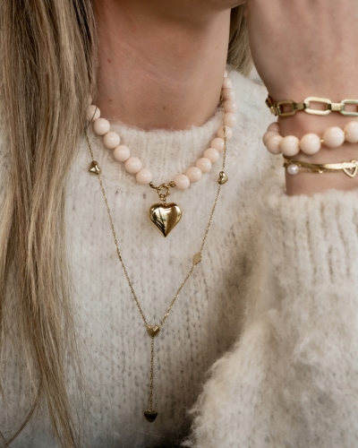 Gossip Y-KETTING MET HARTJES EN KLAVERS