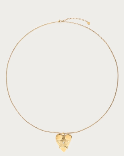 MIDNIGHT LANGE KETTING MET HARTJES STER