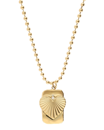 My Jewellery MIDNIGHT LANGE KETTING GESTREEPT HART