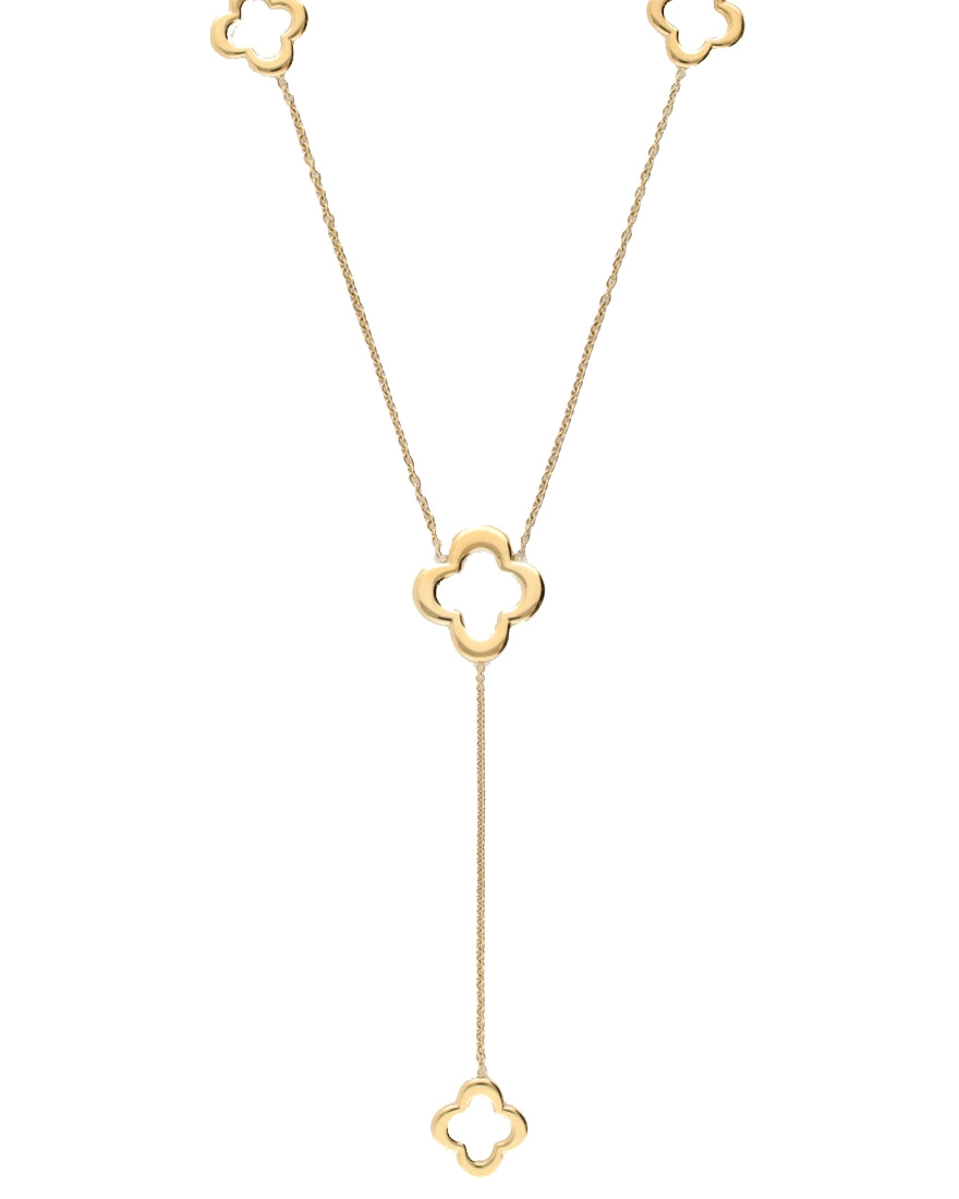 LANGE KETTING MET KLAVERS
