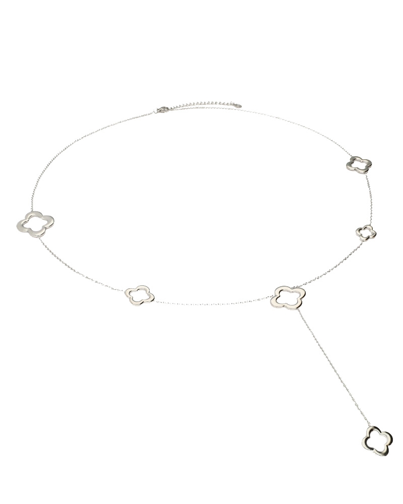LANGE KETTING MET KLAVERS