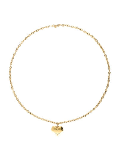 My Jewellery GROVE LANGE SCHAKELKETTING MET CHUNKY HART GOUD