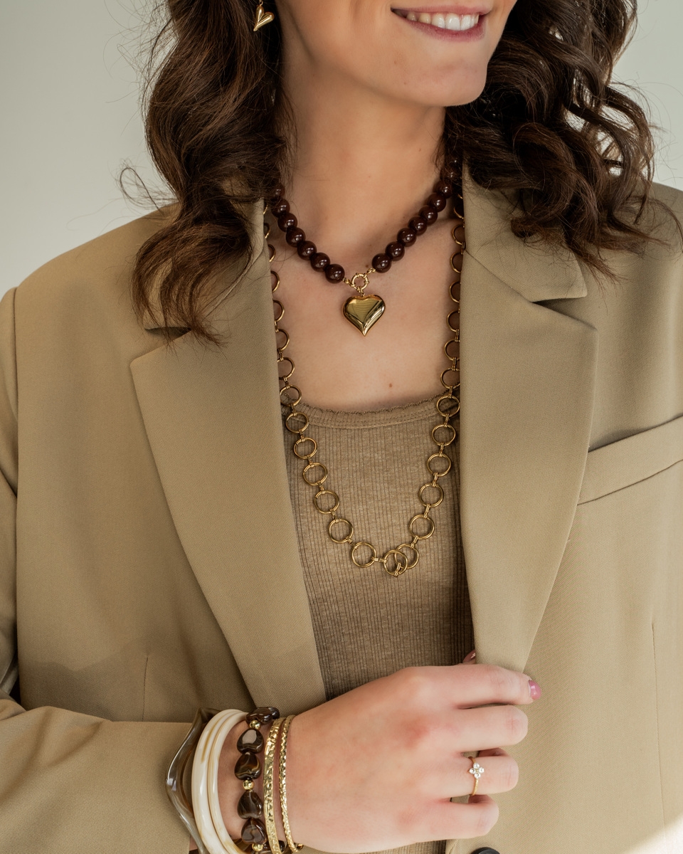 LANGE KETTING RONDE SCHAKEL