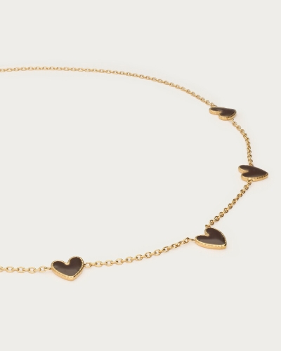 KETTING MET BRUINE HARTJES