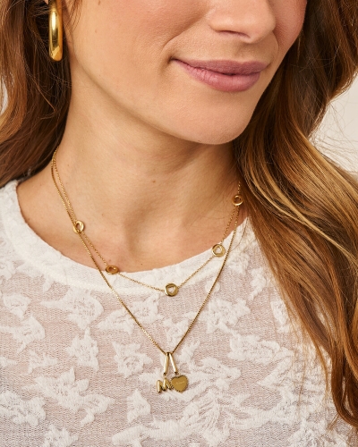 LOVE BASIC KORTE KETTING  GOUD