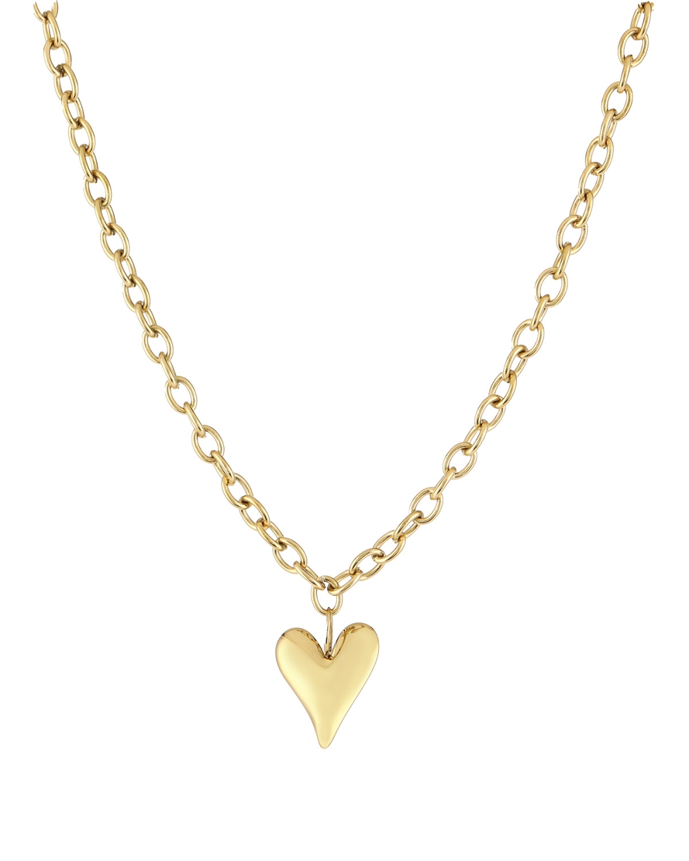 KETTING MET HART XL GOUD