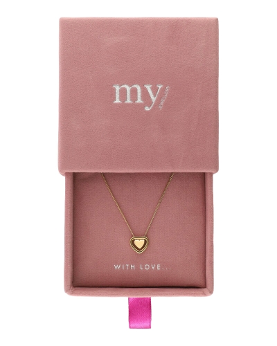MINIMALISTISCHE KETTING MET DUBBEL HARTJE GOUD