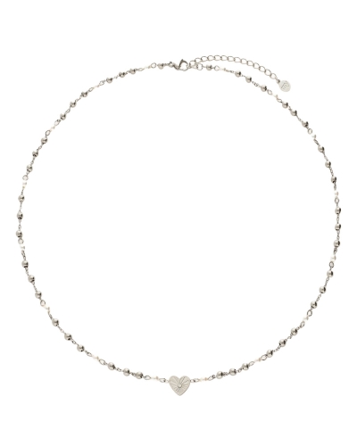 My Jewellery Necklace heart dots imitation pearl MJ15993