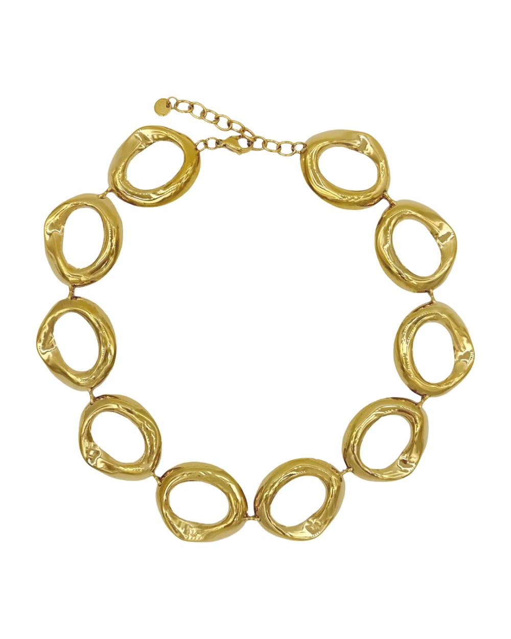 KETTING OPEN CIRCLES GOUD
