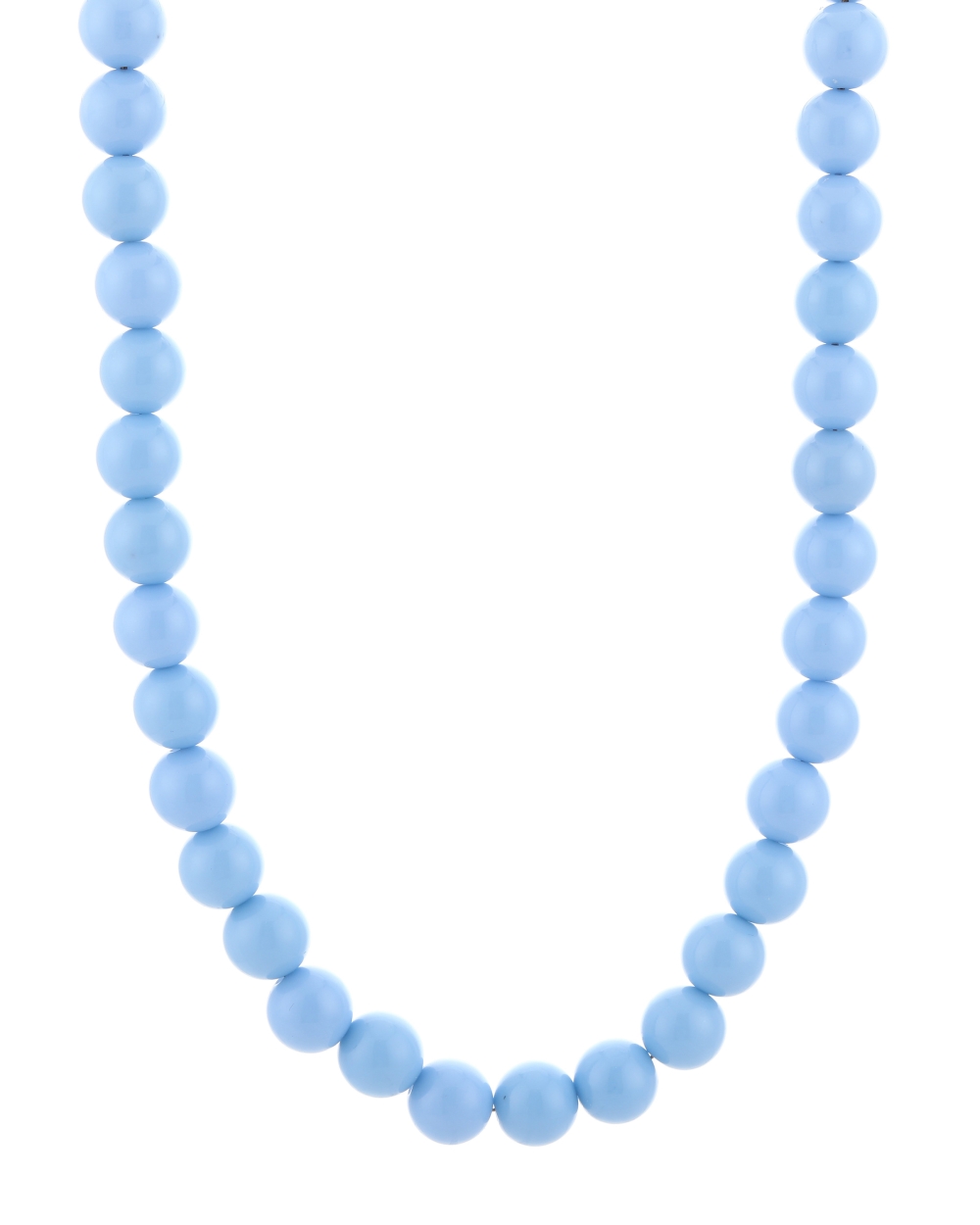 KETTING MET KRALEN LICHTBLAUW