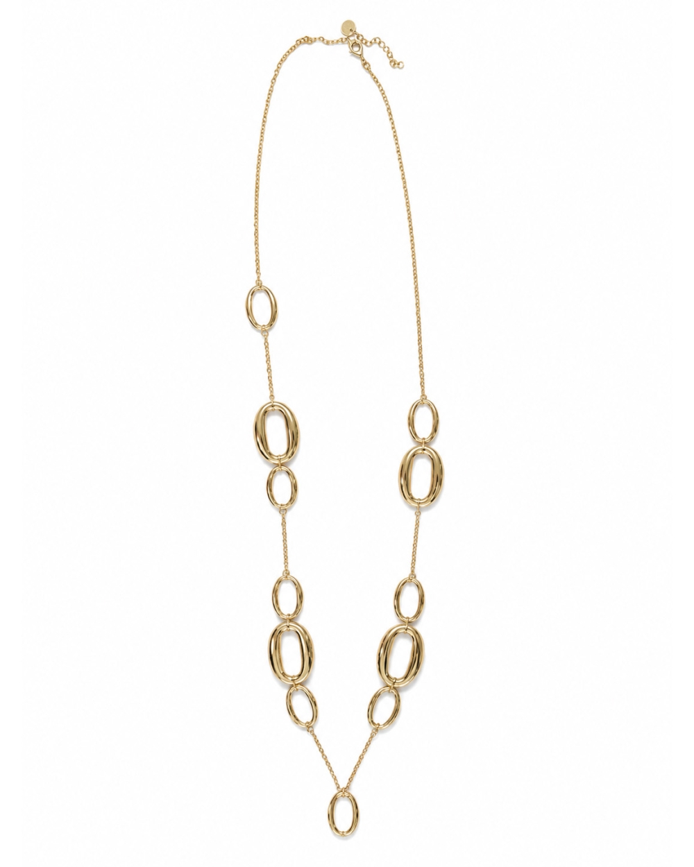 CHUNKY KETTING OVALS 80CM GOUD