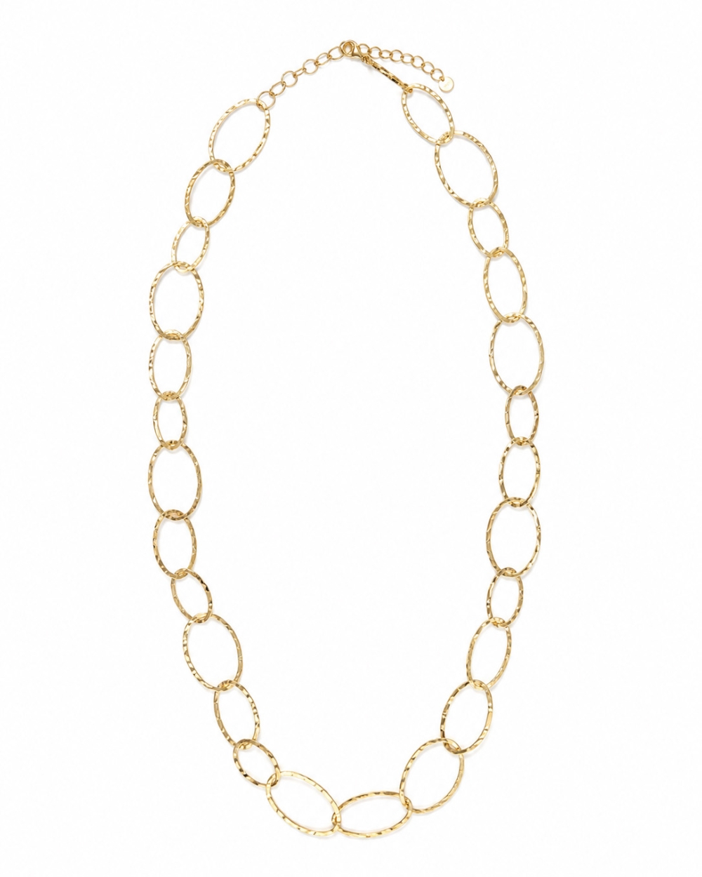 LANGE OVALEN SCHAKELKETTING GOUD