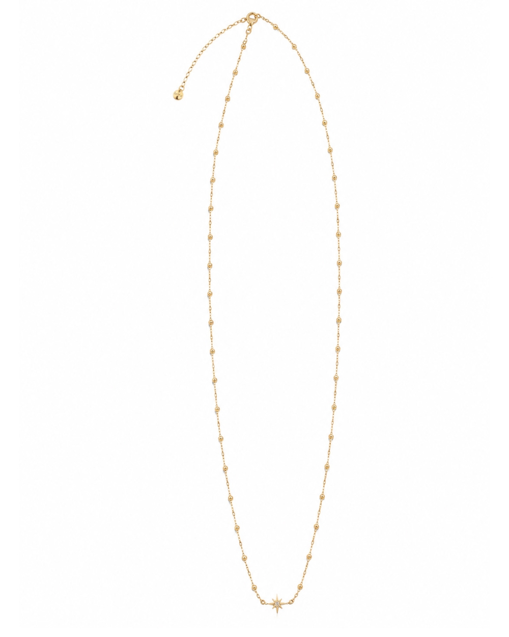 GOSSIP THE LABEL LANGE KETTING BOLLETJES EN ZON Goud