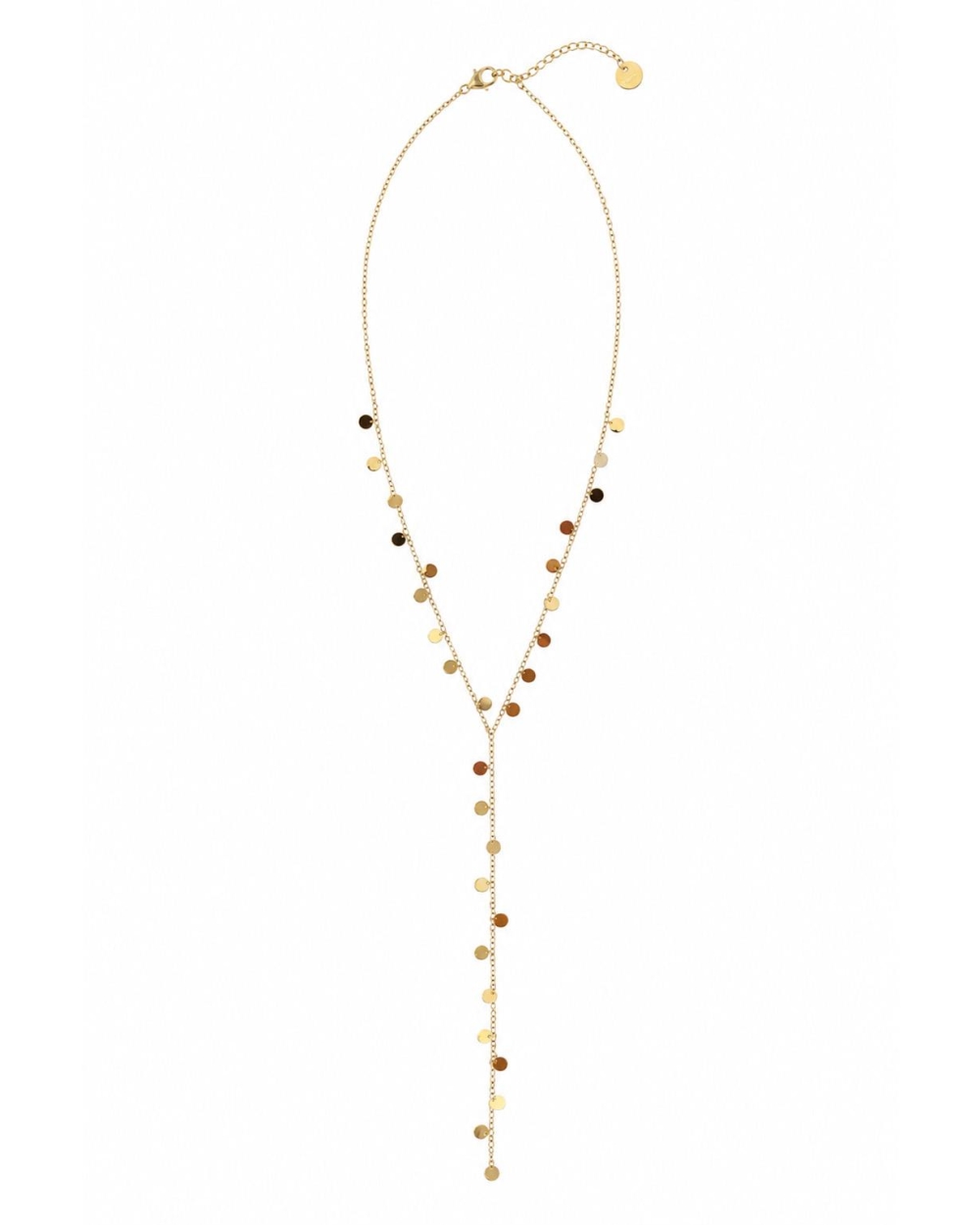 Gossip the Label Y-KETTING MET BOLLETJES Goud