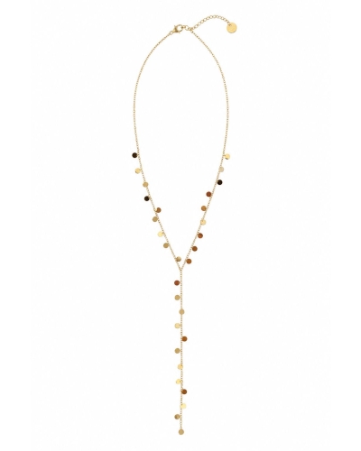 Gossip the Label Y-KETTING MET BOLLETJES Goud